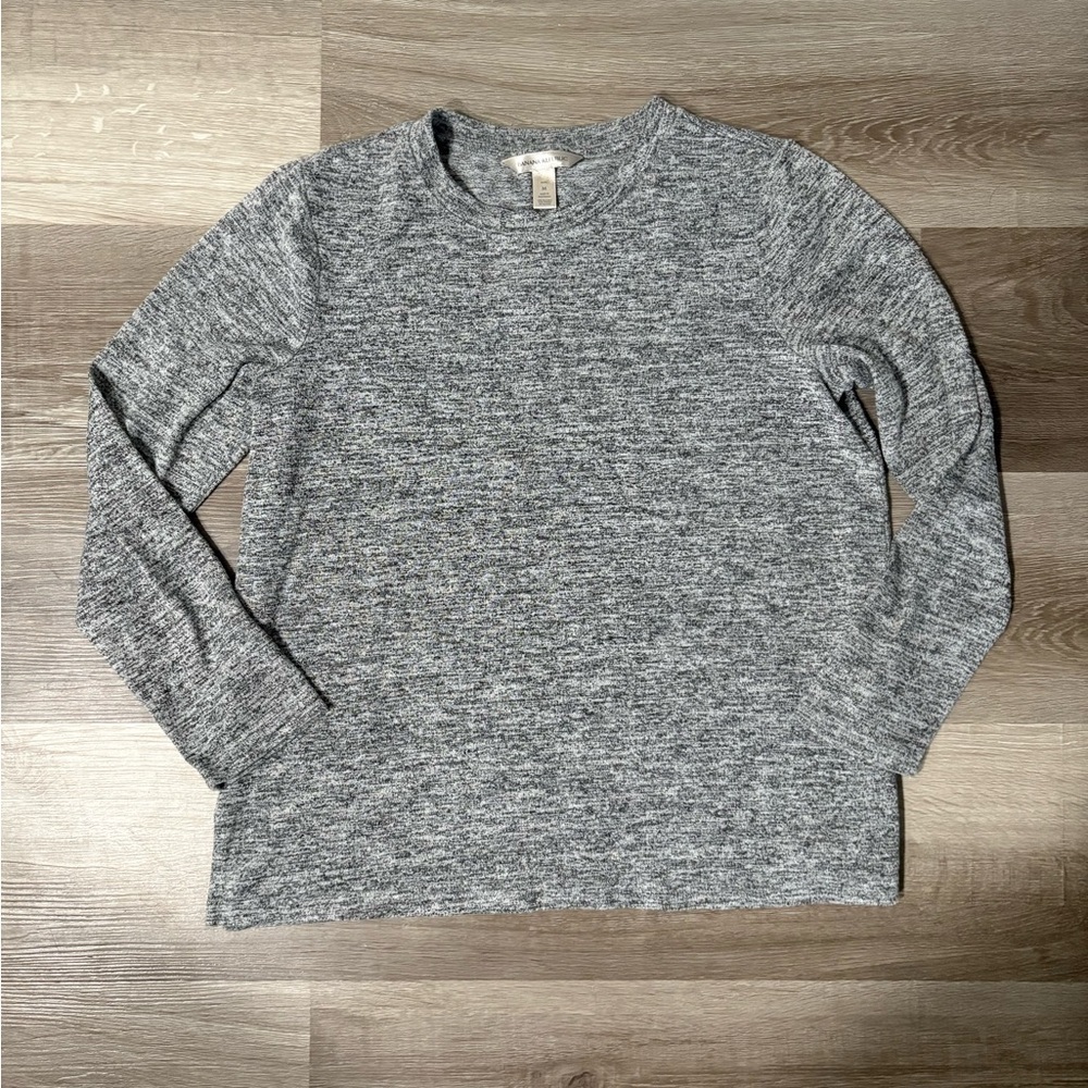 Banana Republic Heather Gray Crewneck Sweater